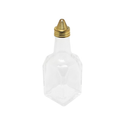 Thunder Group GLTWOC206 6 Oz. Glass Base Square Oil and Vinegar Cruet