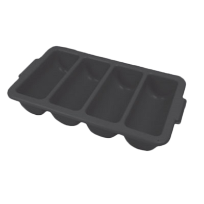 Thunder Group PLFCCB001B Black Polypropylene Cutlery Box