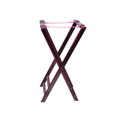 Thunder Group WDTHTS032 Mahogany Finish Wood Tray Stand