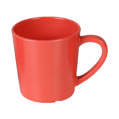 Thunder Group CR9018RD 7 Oz. Orange Melamine Mug or Cup