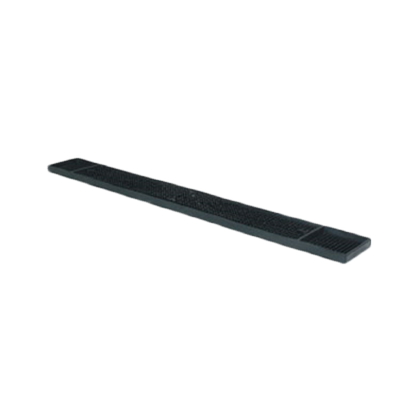 Thunder Group PLBM027BL 3.25" W x 27" H Black Plastic Non-Slip Bar Mat