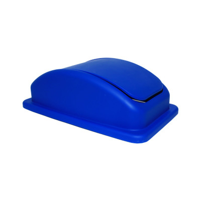 Thunder Group PLTC023RL Blue Rectangular Plastic Recycling Container Lid
