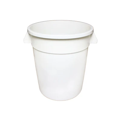 Thunder Group PLTC020W 20 Gal. White Round Plastic Trash Can
