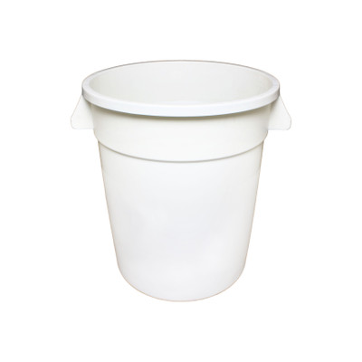 Thunder Group PLTC020W 20 Gal. White Round Plastic Trash Can