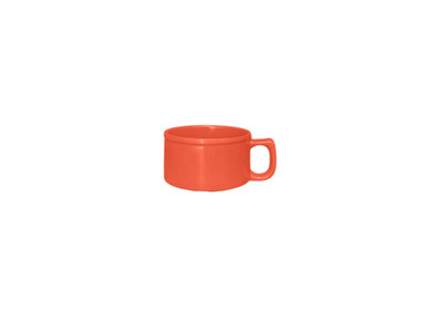 Thunder Group CR9016RD 10 Oz. Orange Melamine Soup Mug with C-Handle
