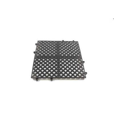 Thunder Group PLIM1212SM 12" x 12" Black Light Weight Bar Mat