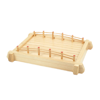Thunder Group WOBR57 Wood Rectangular Bridge Display