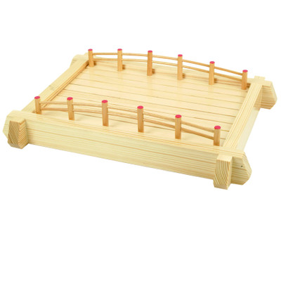 Thunder Group WOBR57 Wood Rectangular Bridge Display