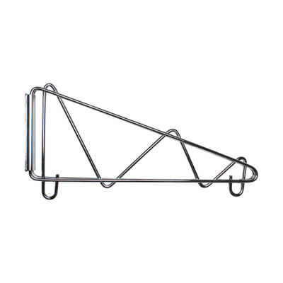 Thunder Group WBSV018 18" D Chrome Plated Finish Single Wall Bracket