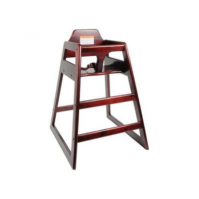 Thunder Group WDTHHC020A 20" W Wood Mahogany Finish High Chair