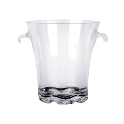 Thunder Group PLTHBK040C 4 Qt. Clear Polycarbonate Ice Bucket with Handles