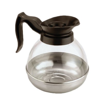 Thunder Group PLCD064 64 Oz. Black Polycarbonate Coffee Decanter