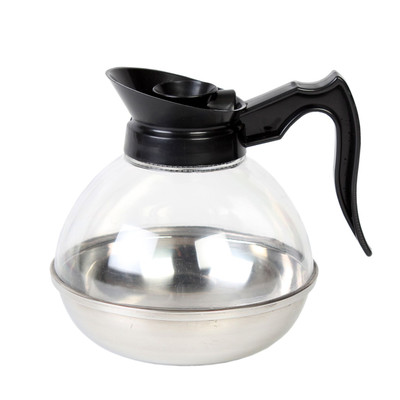Thunder Group PLCD064 64 Oz. Black Polycarbonate Coffee Decanter