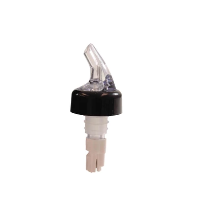 Thunder Group PLPR200C 2 Oz. White Tail Clear Sprout SAN (Plastic) Liquor Pourer