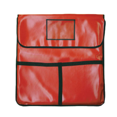 Thunder Group PLPB024 24" x 24" x 5" Red Artificial Leather Pizza Delivery Bag