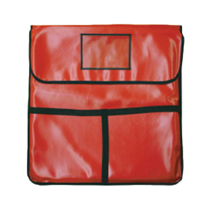 Thunder Group PLPB024 24" x 24" x 5" Red Artificial Leather Pizza Delivery Bag