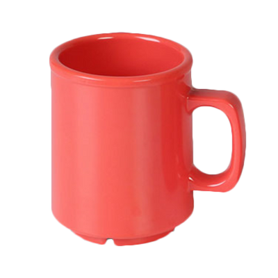 Thunder Group CR9010RD 8 Oz. Orange Melamine Mug