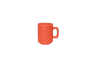 Thunder Group CR9010RD 8 Oz. Orange Melamine Mug