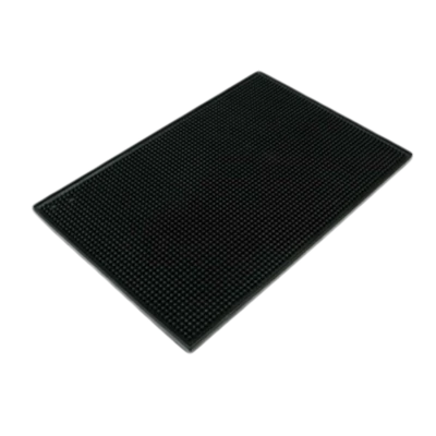 Thunder Group PLSVM1218BL 12" x 18" Black Plastic Bar Service Mat
