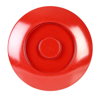 Thunder Group NS608CR 8.25" Dia. NuStone Red Melamine Tortilla or Divided Server Lid