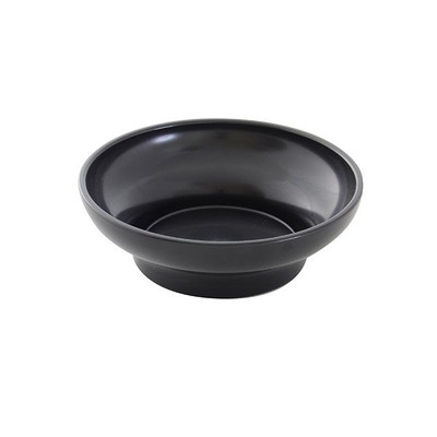 Thunder Group PL352BL1 8 Oz. Black Round Plastic Salsa Bowl