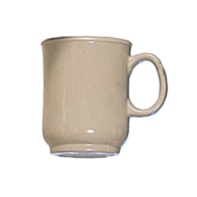 Thunder Group ML901S 8 Oz. NuStone Sand Melamine with Handle Bulbous Mug