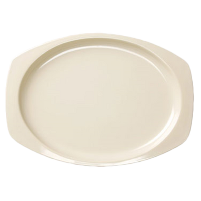 Thunder Group NS212T 12.5" W x 9" D NuStone Tan Melamine Rectangular Platter