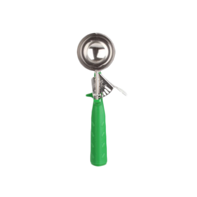 Thunder Group SLDS212P 2.67 Oz. Green Stainless Steel Plastic Handle Disher