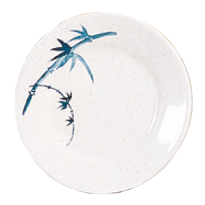 Thunder Group 1007BB 6.88" Dia. Blue Bamboo Melamine Round Plate