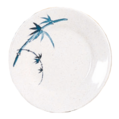 Thunder Group 1007BB 6.88" Dia. Blue Bamboo Melamine Round Plate