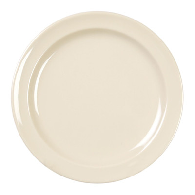 Thunder Group NS110T 10.25" Dia. NuStone Tan Melamine Round Dinner Plate