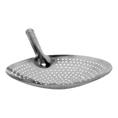 Thunder Group SLOS002 L Stainless Steel Round Perforated Bowl Skimmer