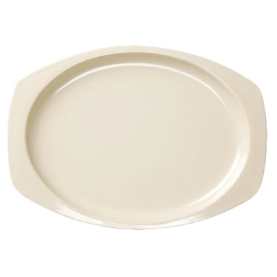 Thunder Group NS211T 11.5" W x 7.5" D NuStone Tan Melamine Rectangular Platter