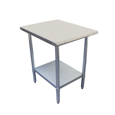 Thunder Group SLWT42412F 12" W Stainless Steel Flat Top Work Table
