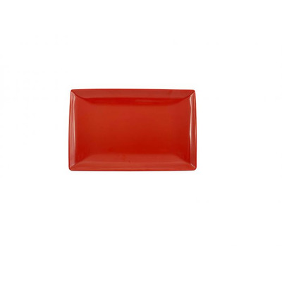 Thunder Group 47128PR 12.5" x 8" Pure Red Rectangular Melamine Classic Tray