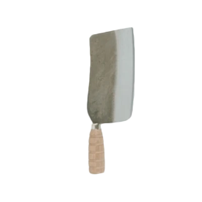 Thunder Group SLKF017 7" Cast Iron Blade Wood Handle Meat Knife