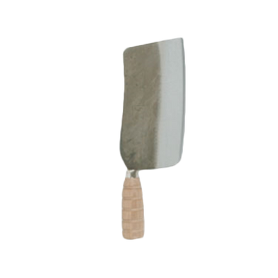 Thunder Group SLKF017 7" Cast Iron Blade Wood Handle Meat Knife