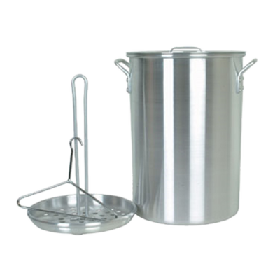 Thunder Group ALSKTP012 26 Qt. Aluminum Mirror Finish Turkey Fry Pot