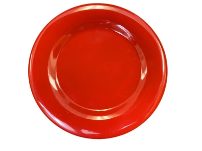 Thunder Group CR010PR 10.5" Dia. Pure Red Melamine Round Wide Rim Plate