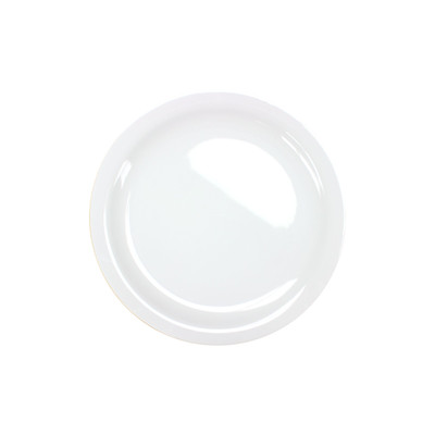 Thunder Group 1015TW 14.38" Dia. Imperial White Melamine Round Plate