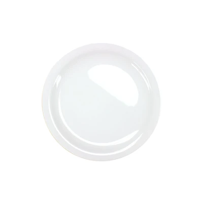 Thunder Group 1015TW 14.38" Dia. Imperial White Melamine Round Plate