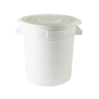 Thunder Group PLTC010W 10 Gal. White Round Plastic Trash Can