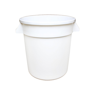 Thunder Group PLTC010W 10 Gal. White Round Plastic Trash Can