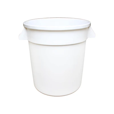 Thunder Group PLTC010W 10 Gal. White Round Plastic Trash Can