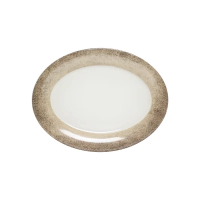 Thunder Group DM209J 9.5" x 7.25" Oval Jazz Melamine Platter