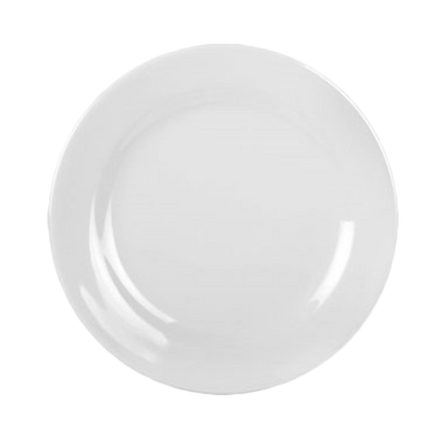 Thunder Group 1007TW 6.88" Dia. Imperial White Melamine Round Plate