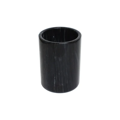 Thunder Group MRWC001R 4.5" Dia. Black Marble Round Wine Cooler