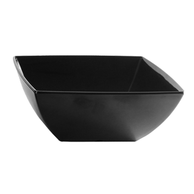 Thunder Group 69009BK 90 Oz. Black Square Melamine Bowl
