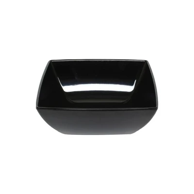 Thunder Group 69009BK 90 Oz. Black Square Melamine Bowl
