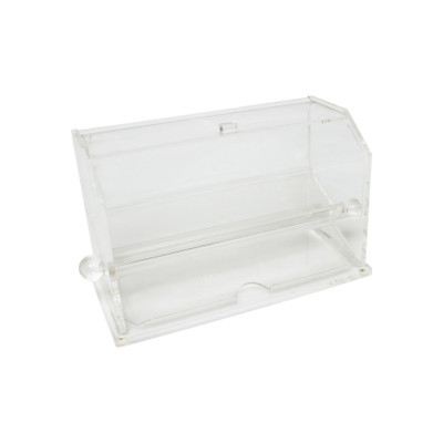 Thunder Group PLSD002 12.63" W Clear Acrylic Rectangle Straw Dispenser